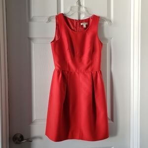 J.Crew Allie dress - Poppy Red silk wool blend sleeveless dress